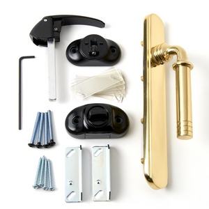 door storm emco parts handle andersen doors anderson surface mount screen brass kit hardware assembly lever andersenstormdoors handleset sc st