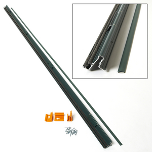 Hinge Rail, Double Pile, Forest Green color - 91650