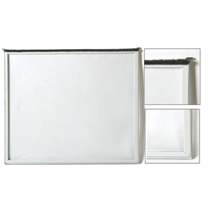White stationary window for 1 inch storm door