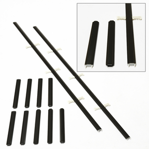 Black 32\" colonial grill for half panel storm doors Black 32\" colonial grill for half panel storm doors