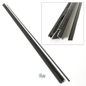 81 Hinge Rail, Double Pile, Black - 42652