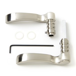 Nickel Lever Handles for 1 inch Storm Doors