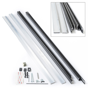 Andersen LuminAire™ Patio Door screen track and track support Andersen LuminAire™ Patio Door screen track and track support