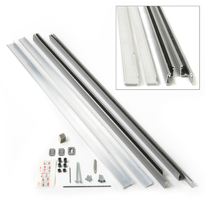 Andersen LuminAire™ Patio Door screen track and track support Andersen LuminAire™ Patio Door screen track and track support