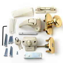 Forever Store-in-Door Handle, Brass and Almond
