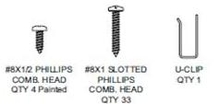 Forever Store-in-Door Install Screw Pack Almond - 39010