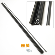 Double Seal Latch Rail, Black - 39489