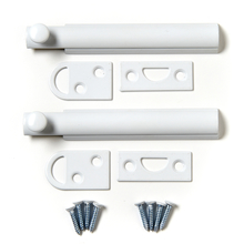White Double Door Slide Bolt