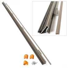 Laminated Safety Glass z-bar hinge rail in sandtone