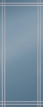 Fullview Etched Glass, 36 inch, White - 32871