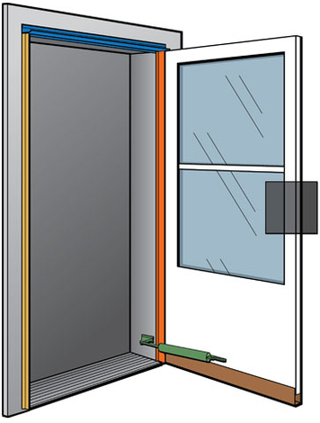Andersen 3D 3/4 Self- Storing Storm Door
